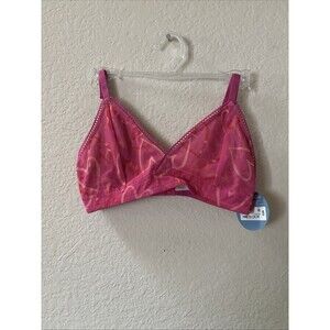 Arizona Body Women's Pink XS Extra Small Unlined V-Neck Bralette NWT